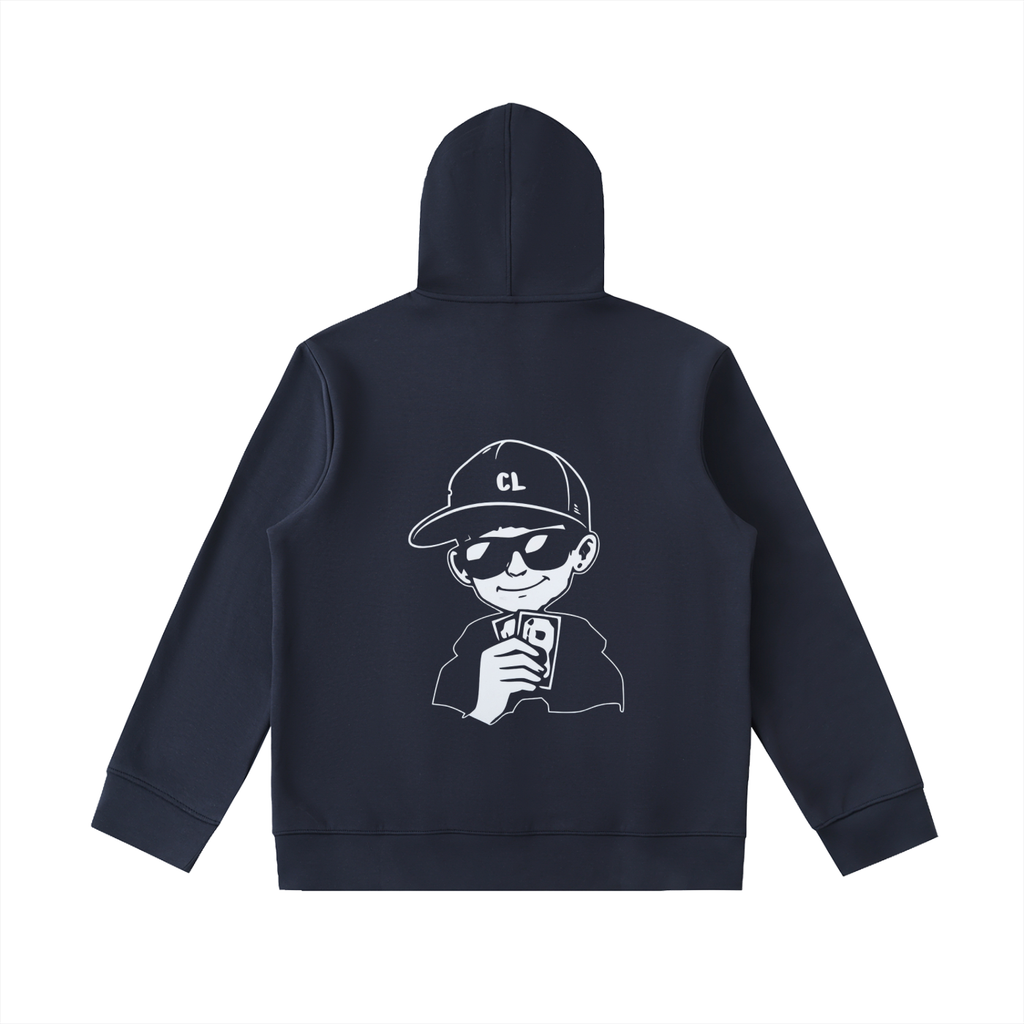 Club Luchini Essential Heavyweight High Neck  Zip-Up Hoodie