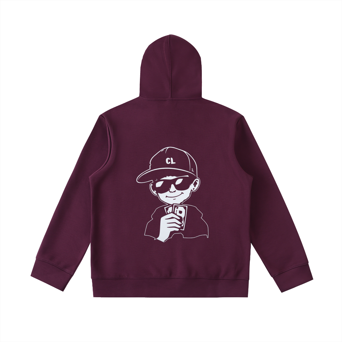 Club Luchini Essential Heavyweight High Neck  Zip-Up Hoodie