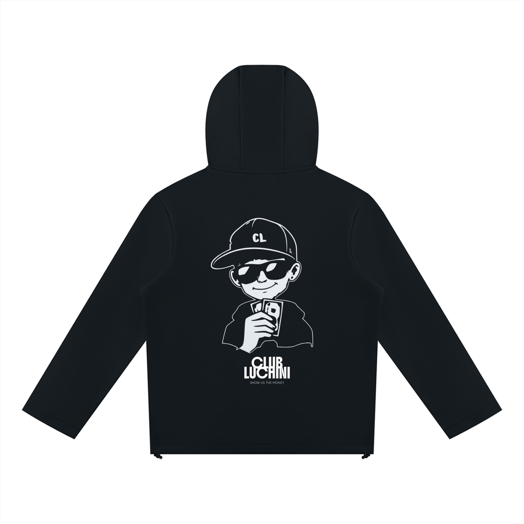 Club Luchini Paneled Full Zip Hoodie