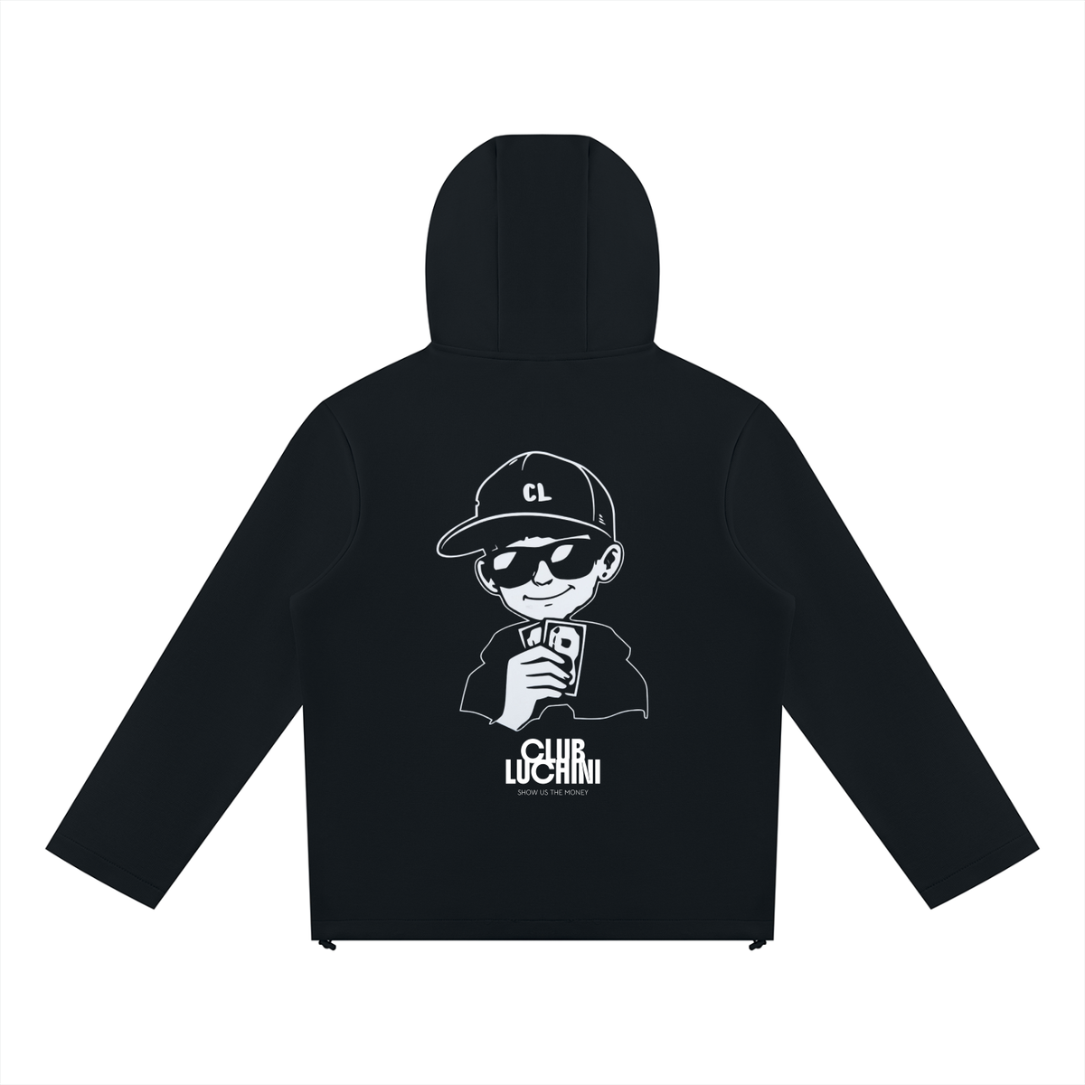 Club Luchini Paneled Full Zip Hoodie