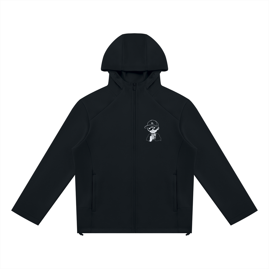 Club Luchini Paneled Full Zip Hoodie