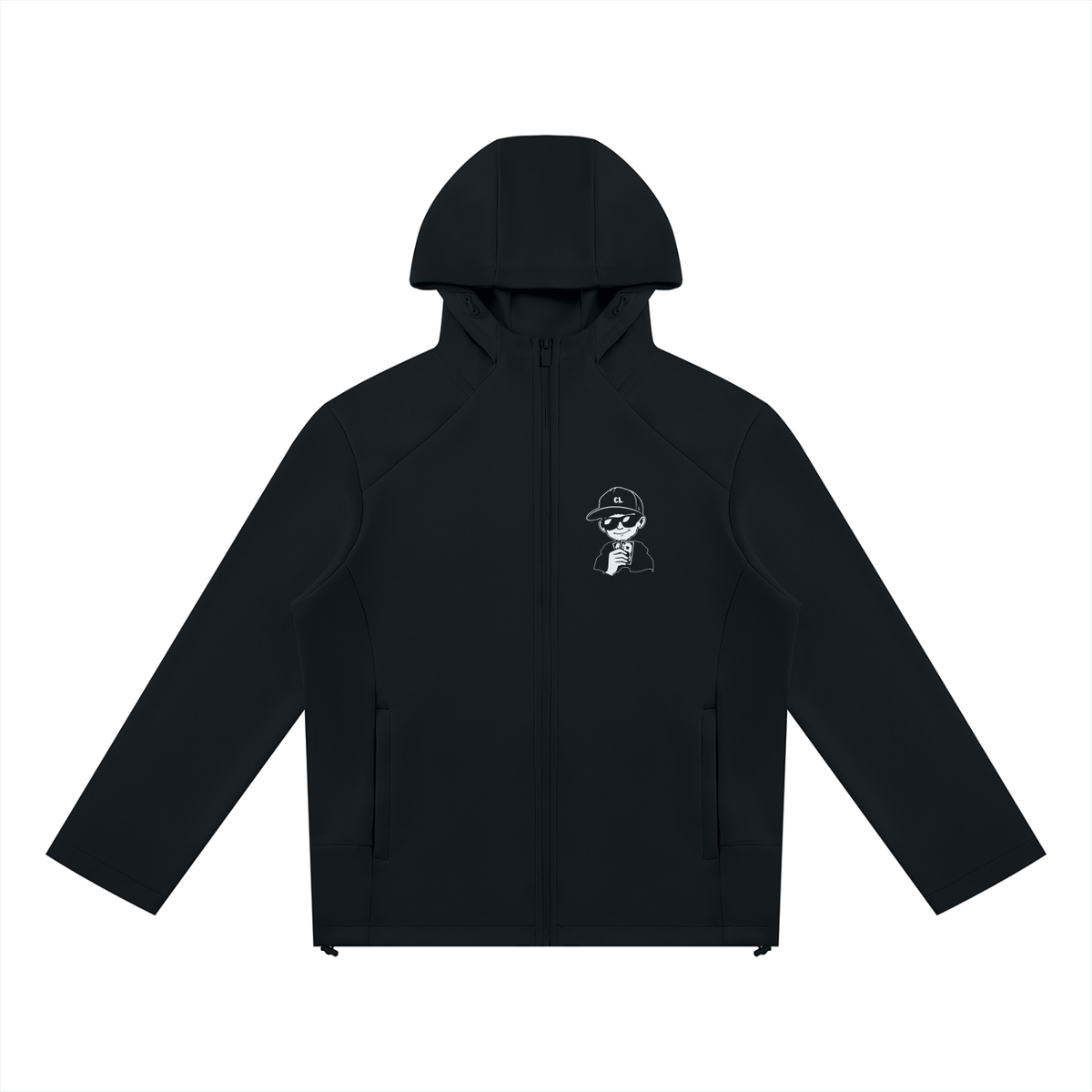 Club Luchini Paneled Full Zip Hoodie