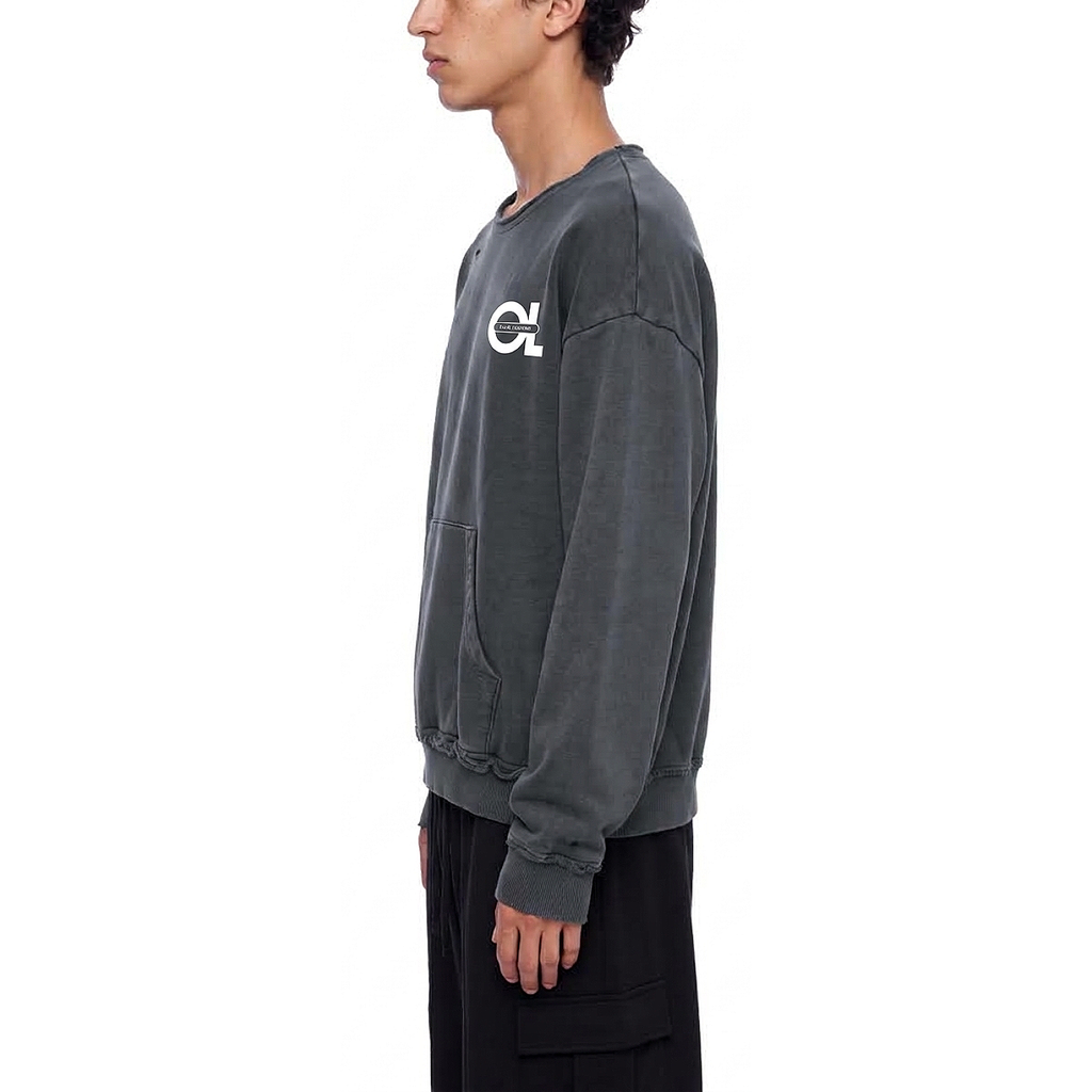 Club Luchini Raw Edge Crewneck Sweatshirt