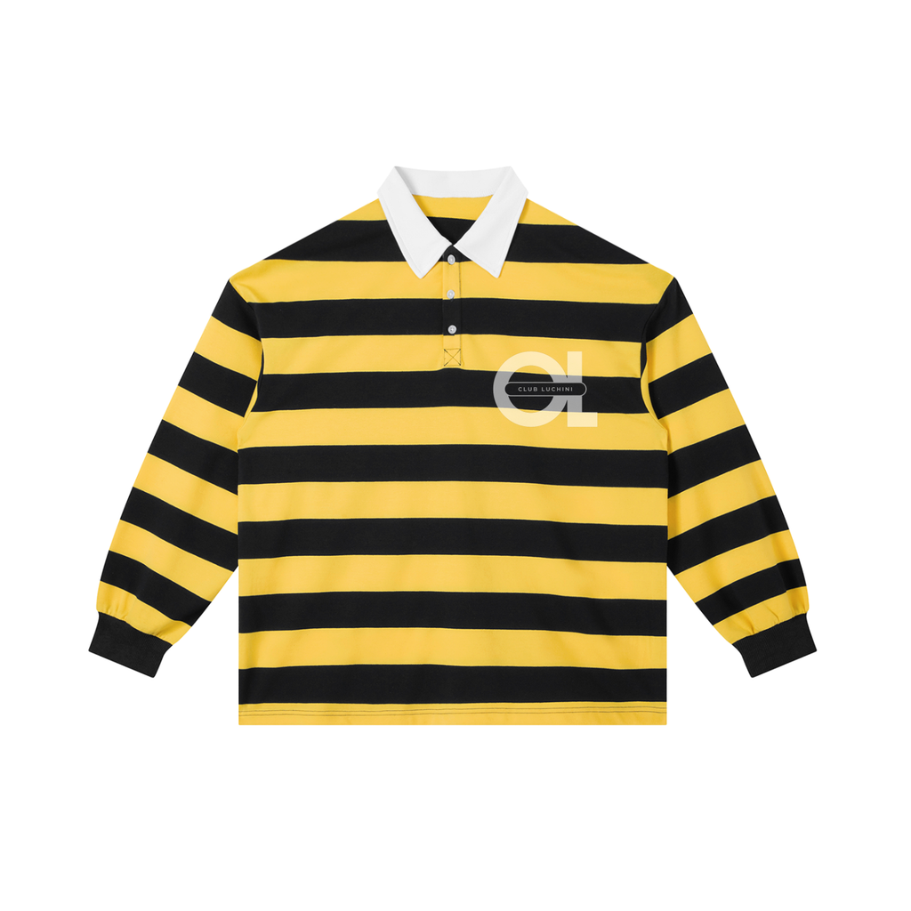 Club Luchini Color Block Stripe Polo Shirt