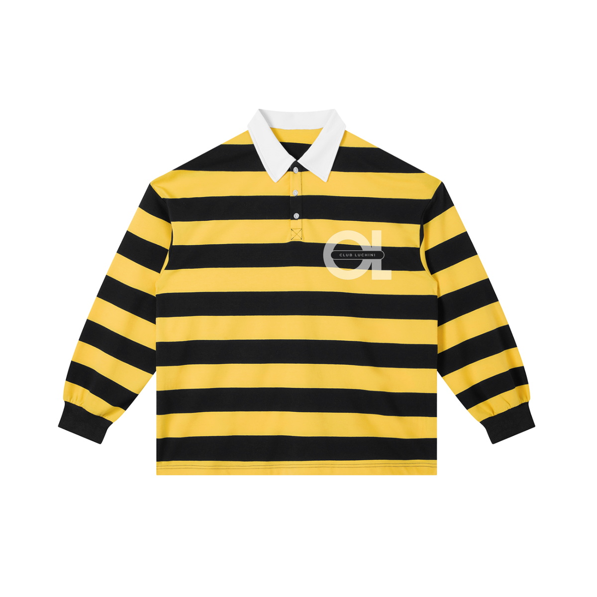 Club Luchini Color Block Stripe Polo Shirt